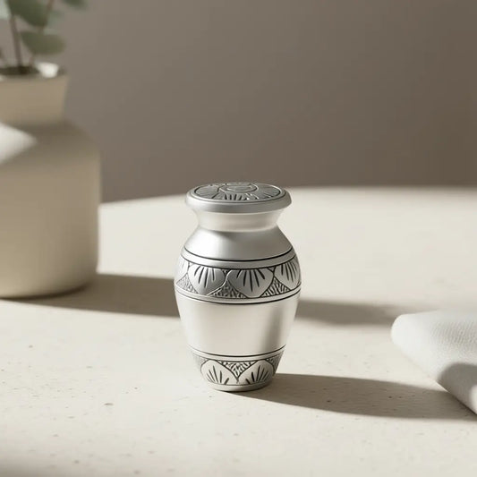 Pewter Lace Keepsake Urn