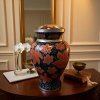 Autumn Ember Cloisonné Urn