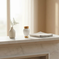 Rose Embrace White Keepsake Urn