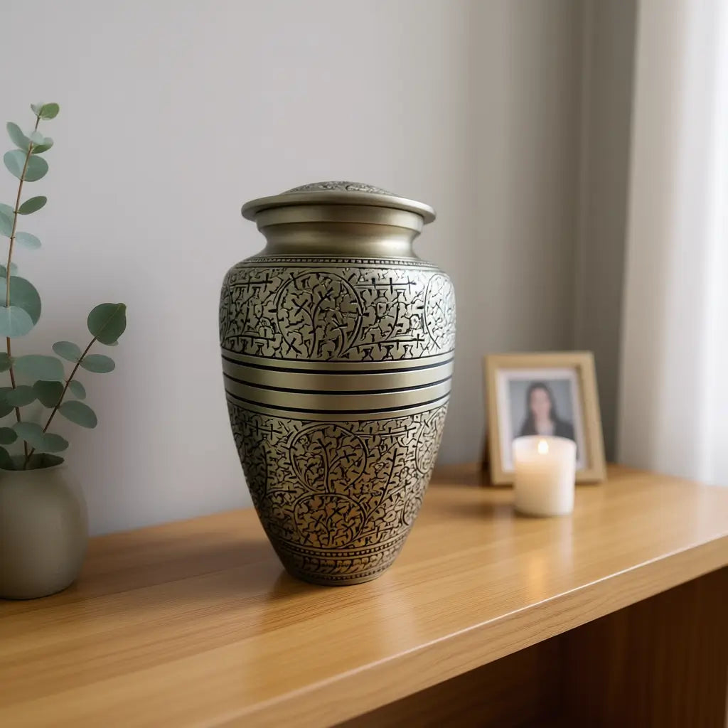 Golden Tribute Urn