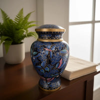 Butterfly Whispers Cloisonné Urn