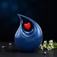 Royal Blue Teardrop Urn