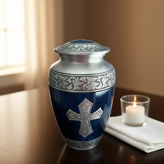 Eternal Flame Cross Urn