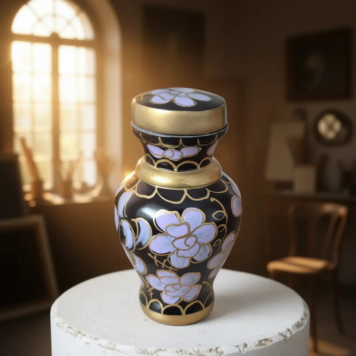 Garden Bloom Cloisonné Keepsake Urn
