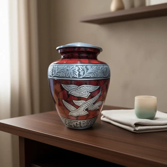 Crimson Flight Memorial Urn
