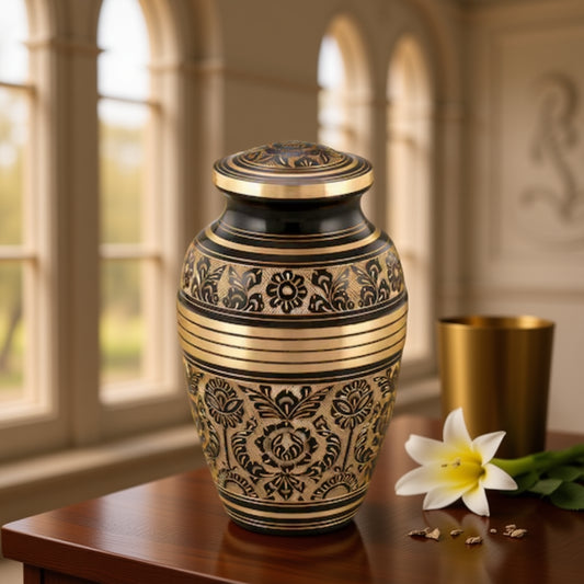 Radiance Black & Gold Urn