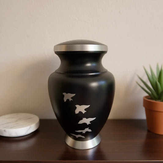 Wings of Midnight Urn