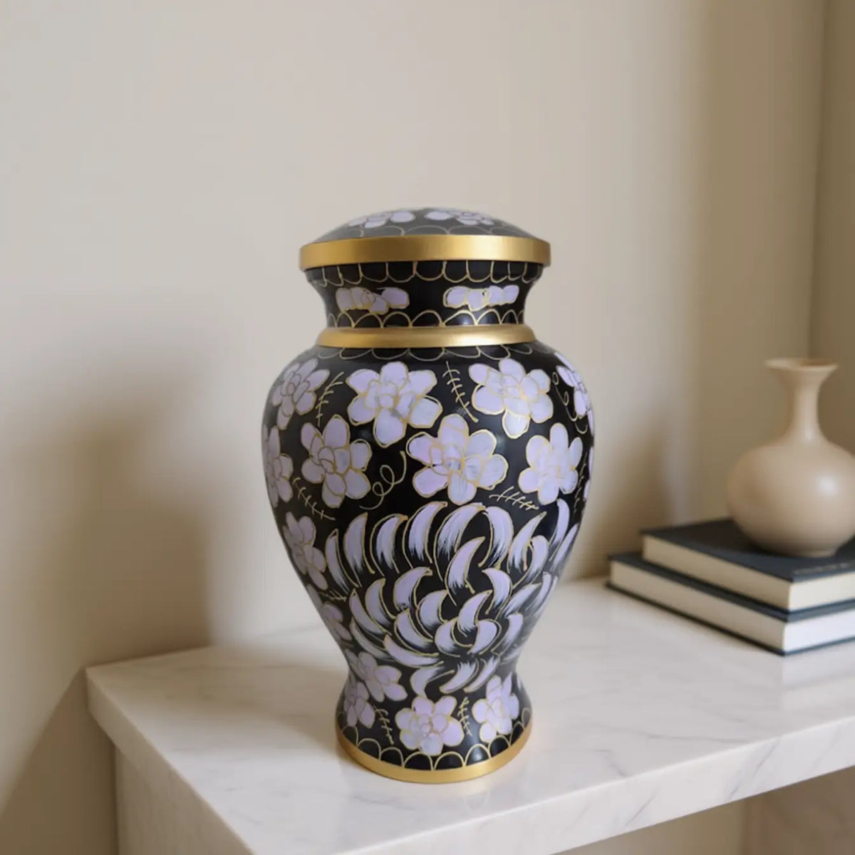Garden Bloom Cloisonné Urn