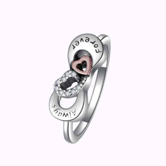 Sterling Silver Always And Forever Ash Ring