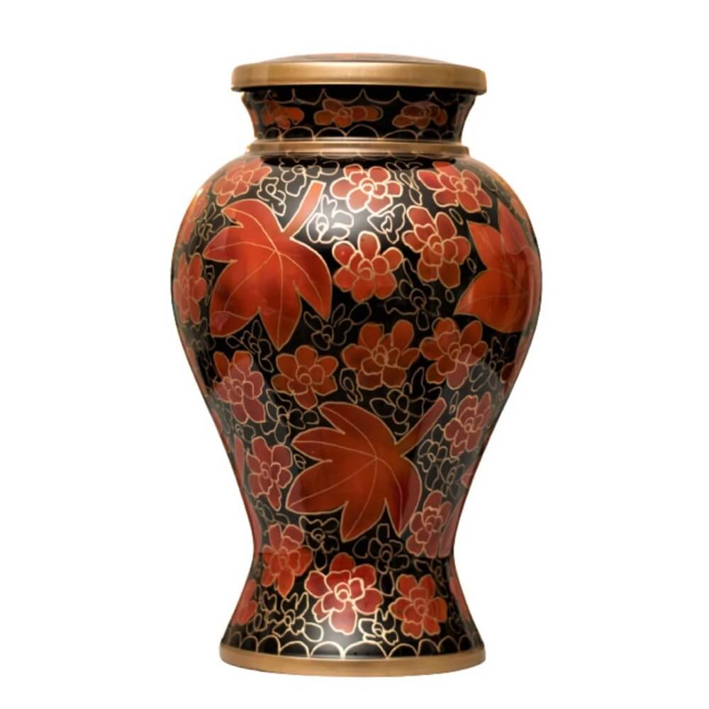 Autumn Ember Cloisonné Urn