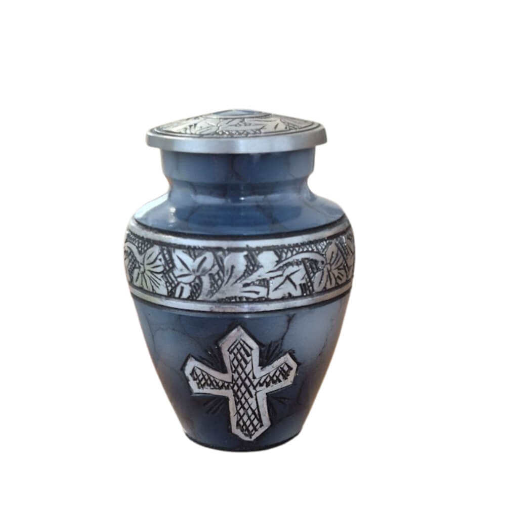 Heavenly Grace Blue Keepsake Urn