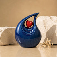Royal Blue Teardrop Urn