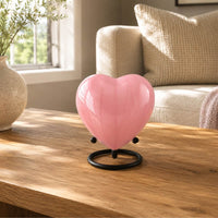 Blush Pink Heart Keepsake Urn