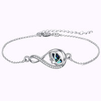 Butterfly Infinity Ash Bracelet Sterling Silver