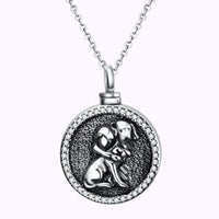Canine Cuddles Silver Pet Ash Necklace Sterling Silver