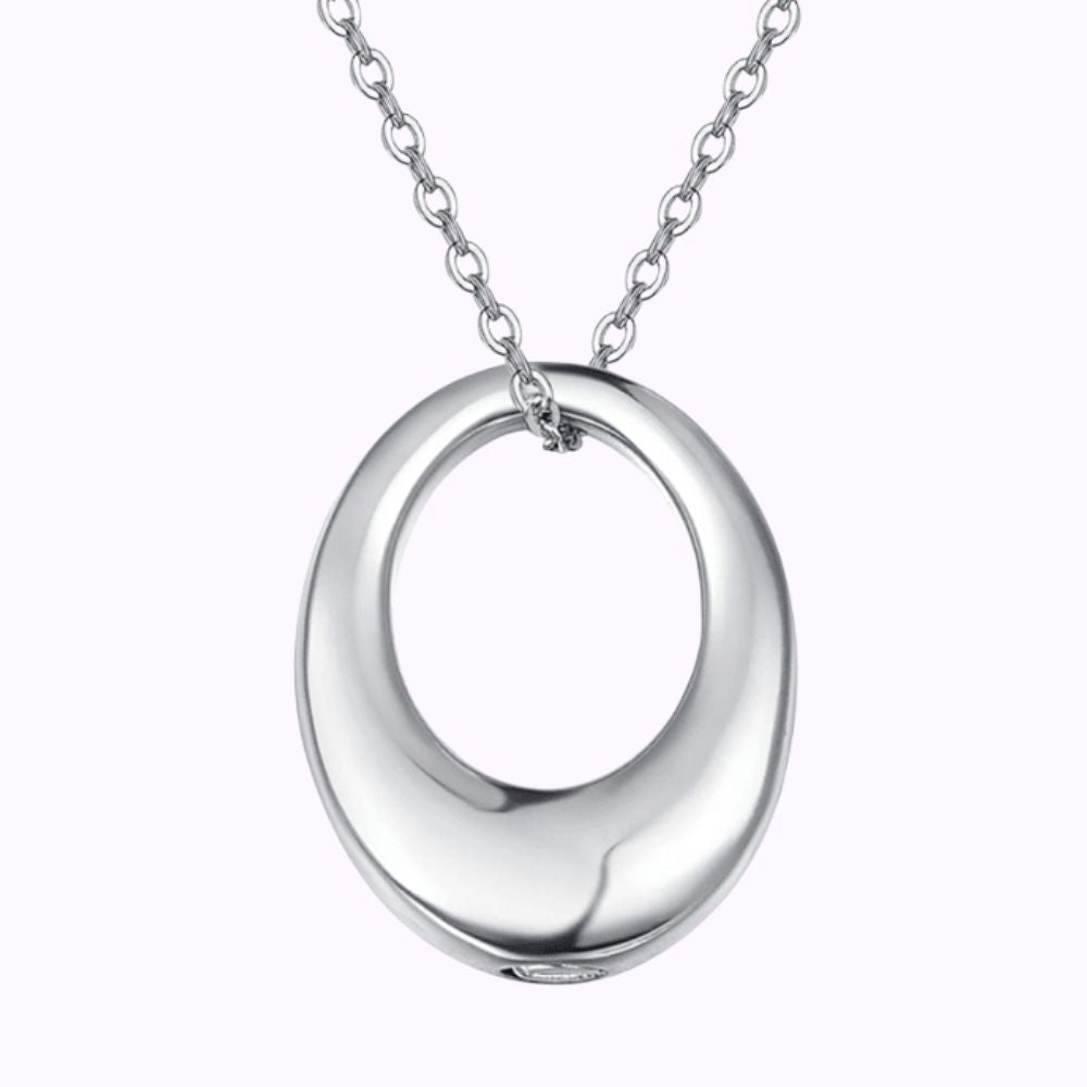 Elliptic Elegance Ash Necklace Sterling Silver