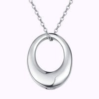 Elliptic Elegance Ash Necklace Sterling Silver