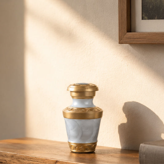 Eternal Grace Grey Keepsake Urn