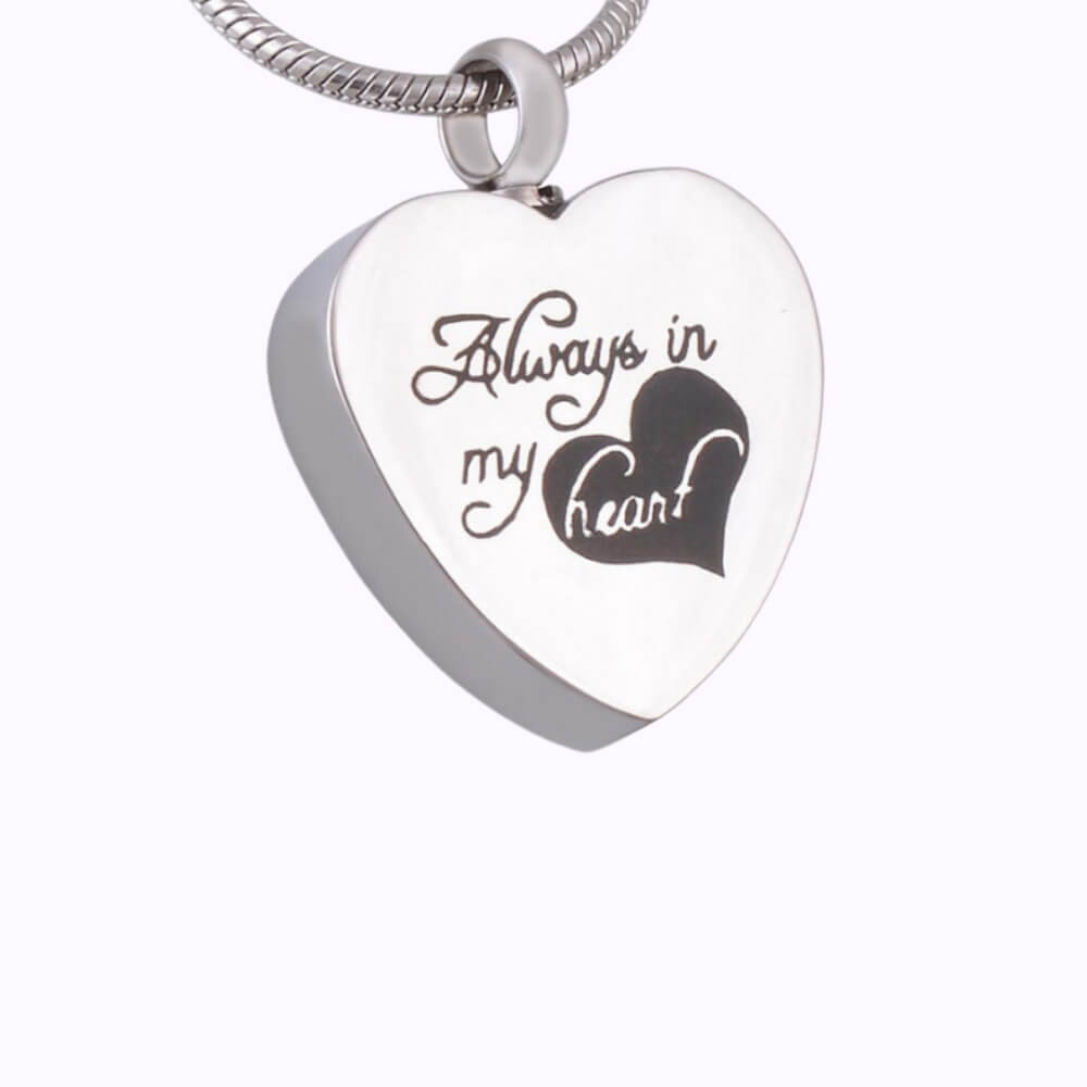 Everlasting Heart Memory Necklace Stainless Steel