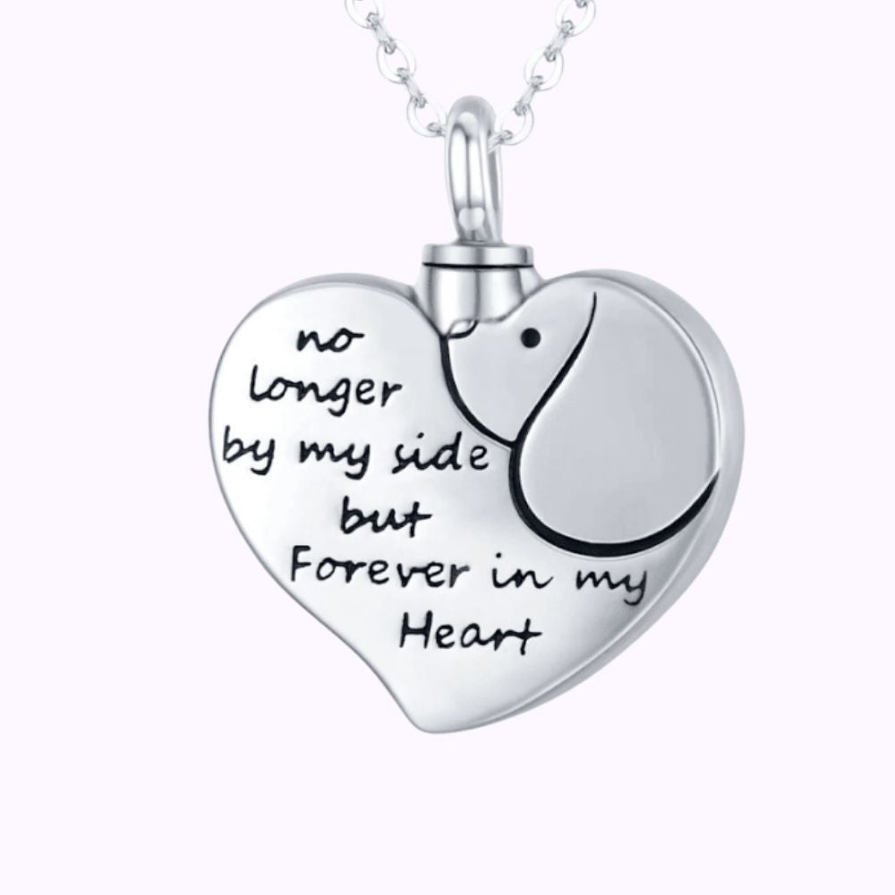 Forever In My Heart Dog Ash Necklace Sterling Silver