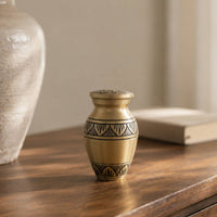 Golden Lace Tribute Keepsake Urn