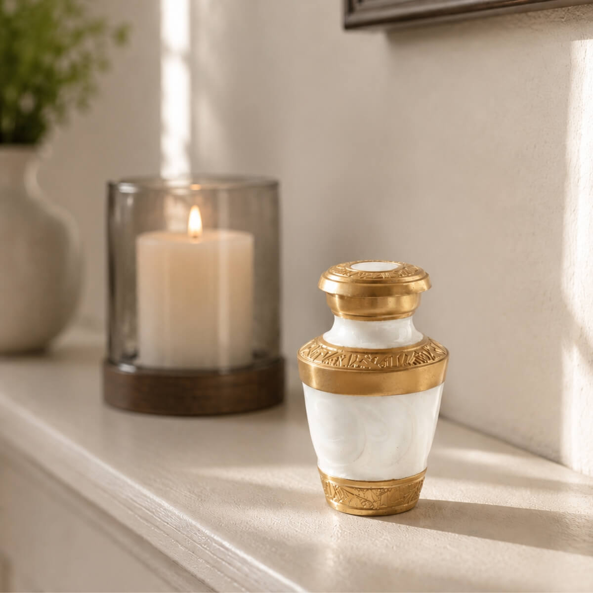 Golden Whisper Keepsake Urn