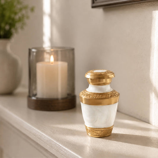 Golden Whisper Keepsake Urn