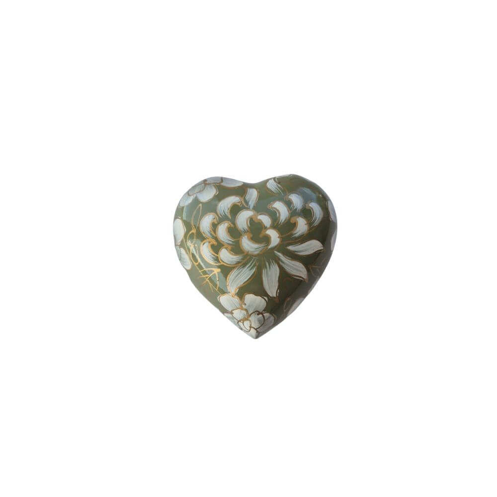 Golden Meadow Heart Cloisonné Keepsake Urn