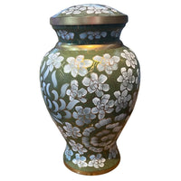 Golden Meadow Cloisonné Urn