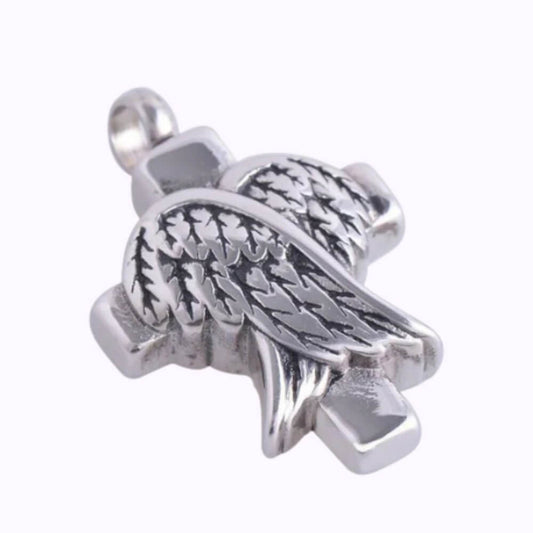 Guardian Wings Cross Pendant