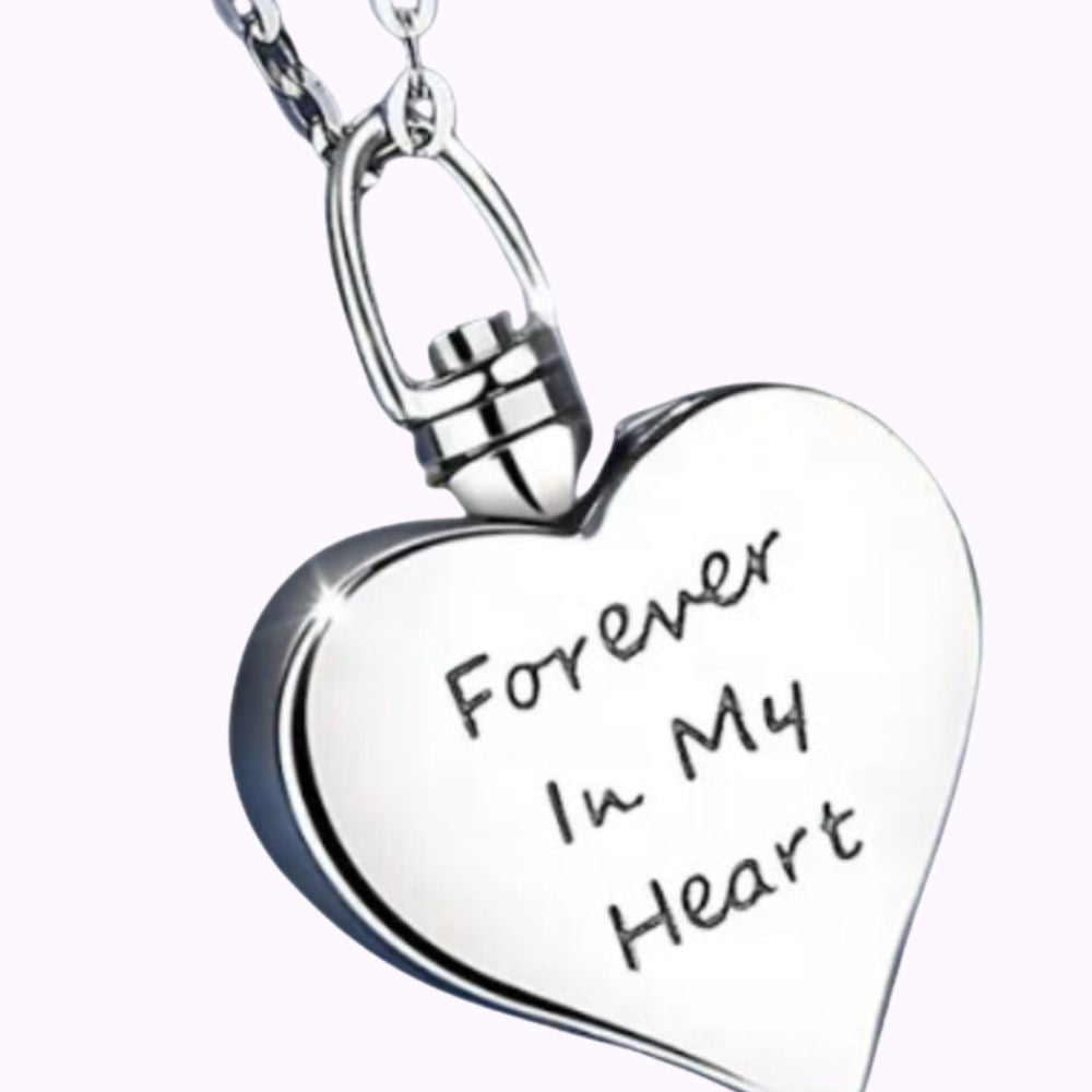 Heart of Grace Ash Necklace Sterling Silver