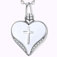 Heart of Grace Ash Necklace Sterling Silver