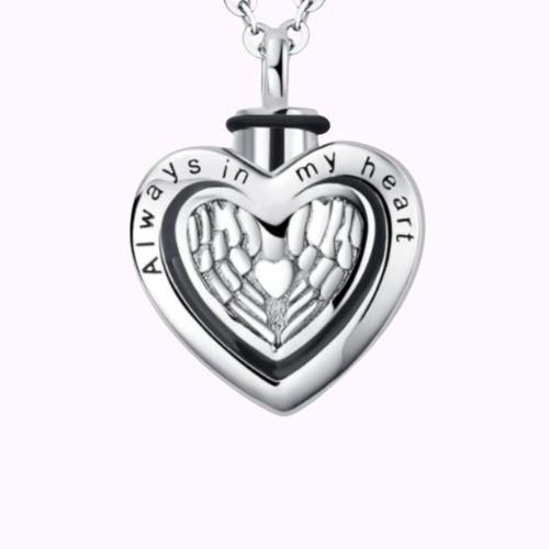 Heaven’s Heart Memorial Necklace Sterling Silver
