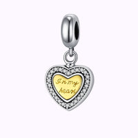 Sterling Silver In My Heart Charm