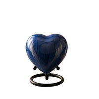 Midnight Blue Heart Keepsake Urn
