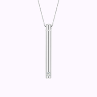 Minimalist Spark Necklace Sterling Silver