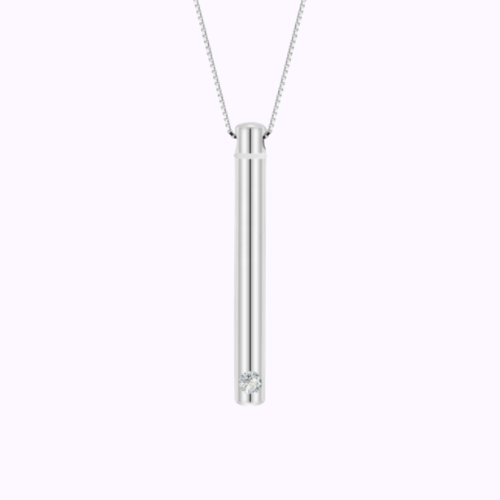 Minimalist Spark Necklace Sterling Silver