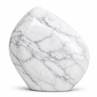 Mountain Rock Urn - White Marble