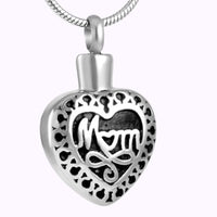 Mom Memorial Ash Necklace Stainless Steel