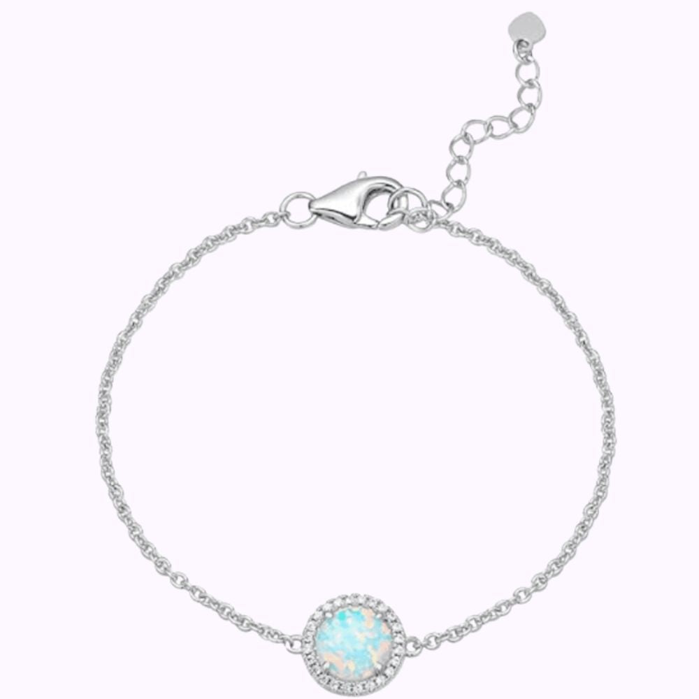 Opal Memories Ash Bracelet Sterling Silver