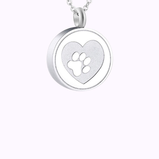 Paw Print Pet Memorial Necklace