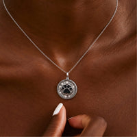 Pawprint Best Friend Necklace Sterling Silver