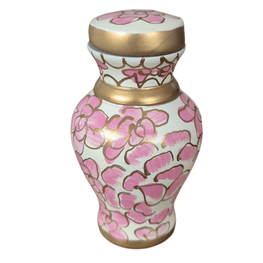 Pink Bloom Cloisonné Keepsake Urn
