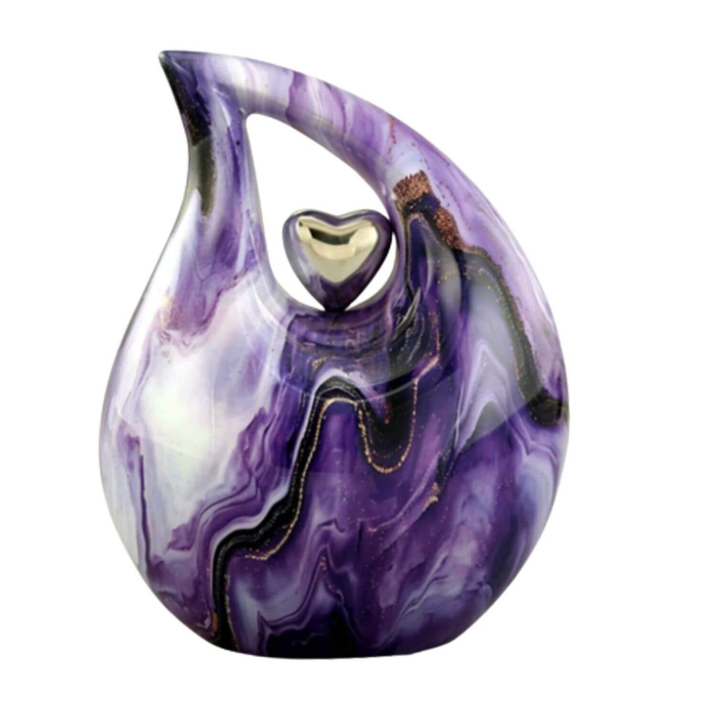Amethyst Grace Teardrop Cremation Urn