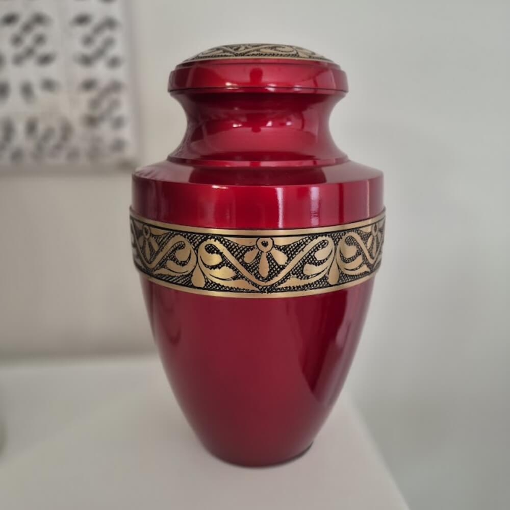 Crimson Tribute Urn