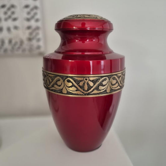 Crimson Tribute Urn