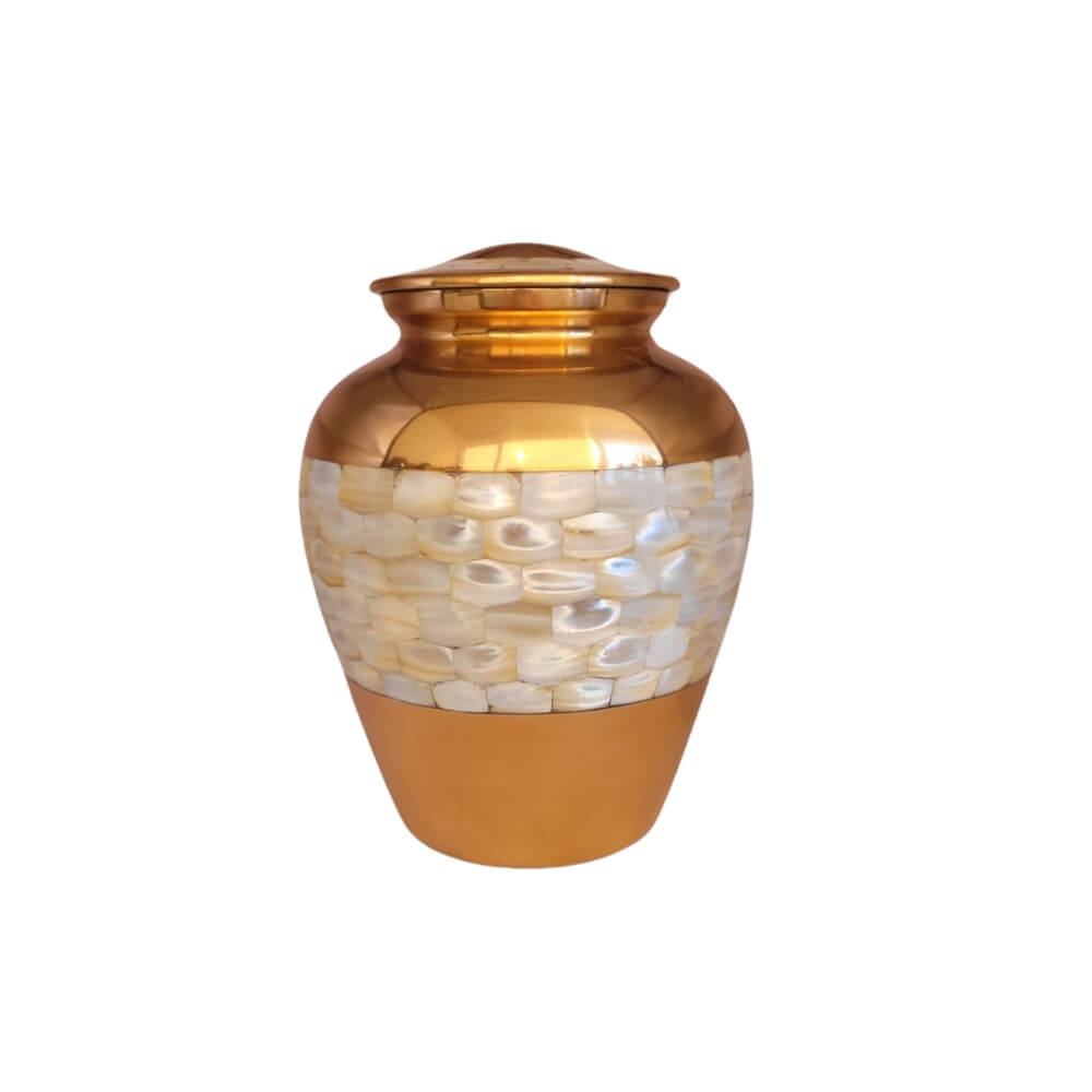 Rose Gold Pearl Essence Cremation Urn