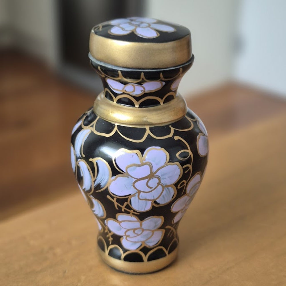 Garden Bloom Cloisonné Keepsake Urn