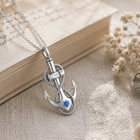 Safe Harbor Anchor Necklace Sterling Silver