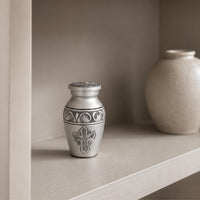 Silver Grace Cross Keepsake Urn
